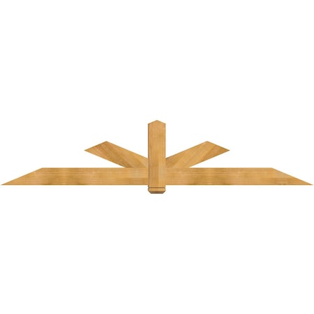 Ekena Millwork Kennewick Rough Sawn Timber Gable Bracket, Western Red Cedar, 108"W x 22"H x 4"D x 6"F, 5/12 Pitch GBW108X22X0406KEN00RWR